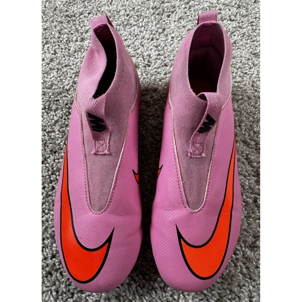 Nike Jr. Mercurial Superfly 10 Academy Kids Multi Ground Soccer Cleats Pink 3.5